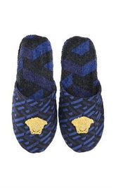 CIABATTE MONOGRAM BLU