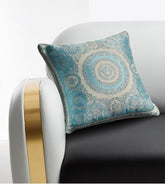 CUSCINO CRETE DE FLEUR AZZURRO 45X45 CM