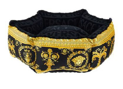 CUCCIA PER CANE I LOVE BAROQUE NERA