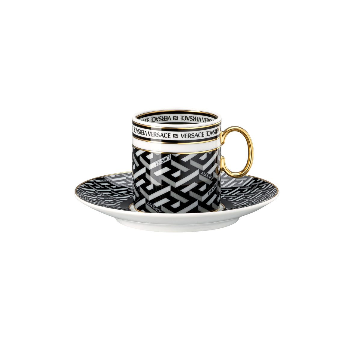 SET 2 TAZZE ESPRESSO SIGNATURE BLACK